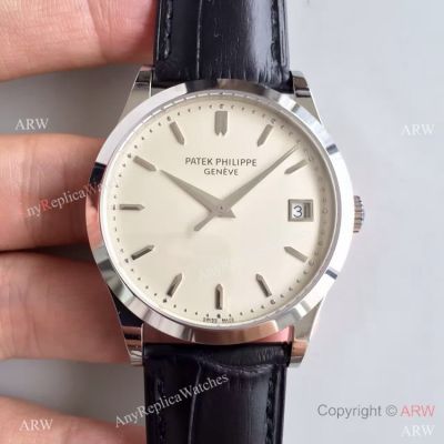 Copy Swiss Patek Philipe Cal.324 S C Watch SS White Dial
